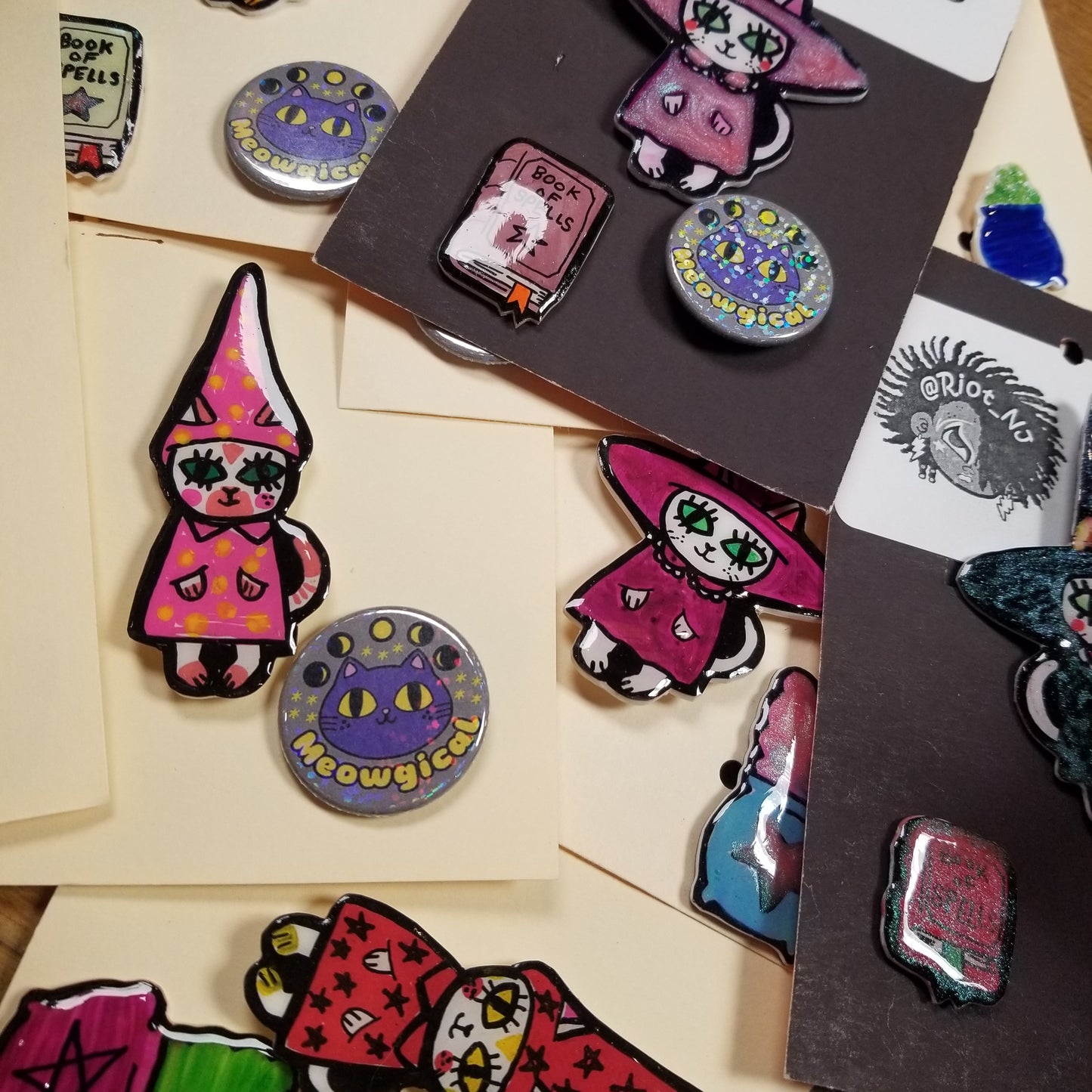 Cat Witches and Warlocks PIN PACK
