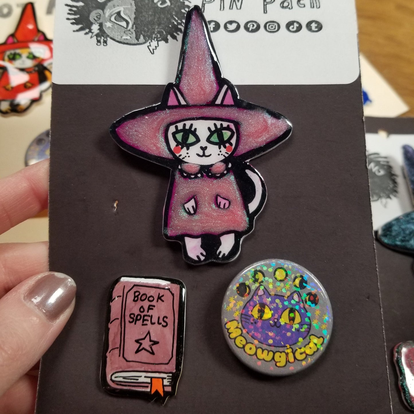 Cat Witches and Warlocks PIN PACK