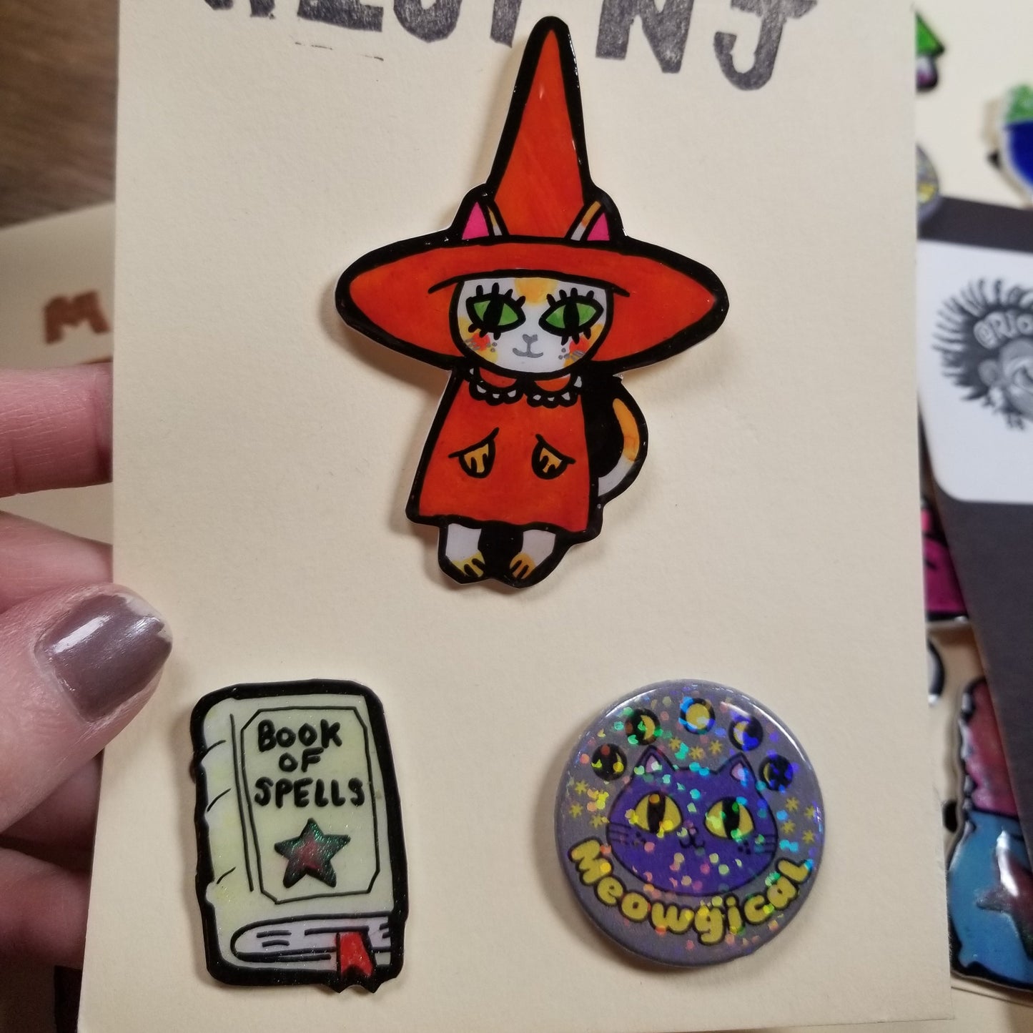 Cat Witches and Warlocks PIN PACK