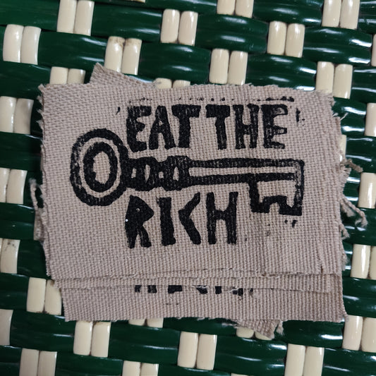 Eat the Rich Key PATCH by Start Over Studio