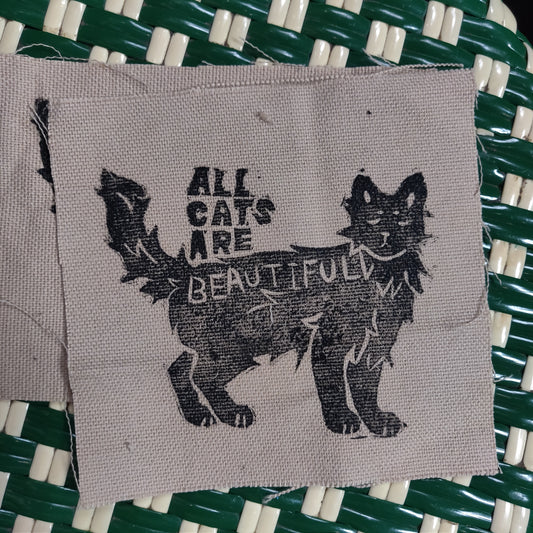 All Cats Are Beautiful PATCH by Start Over Studio