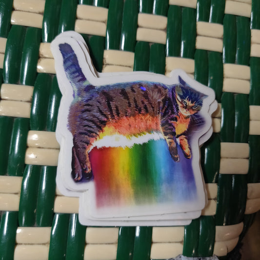 Rainbow Cat STICKER