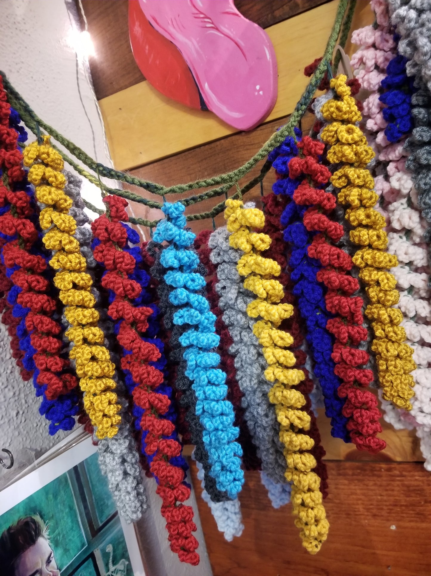 Crochet Wisteria Garland Horizontal