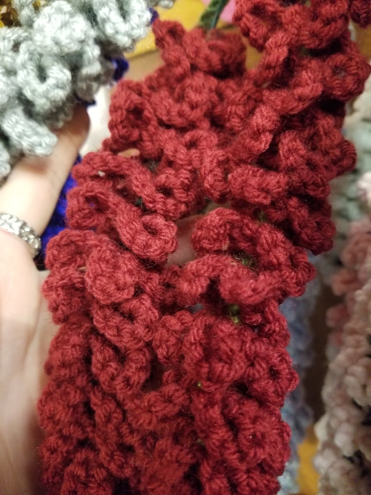 Crochet Wisteria Garland Horizontal