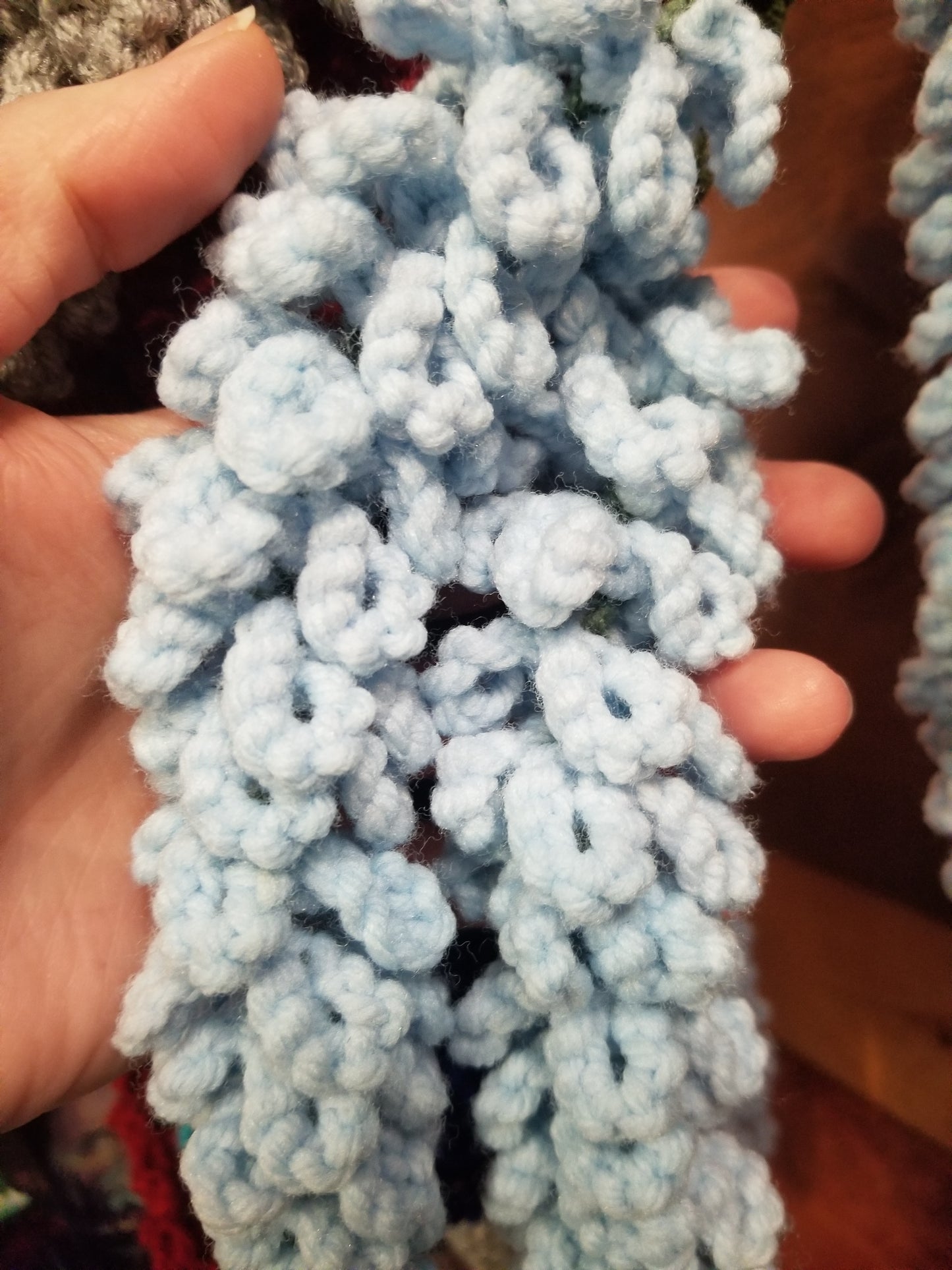 Crochet Wisteria Garland Horizontal