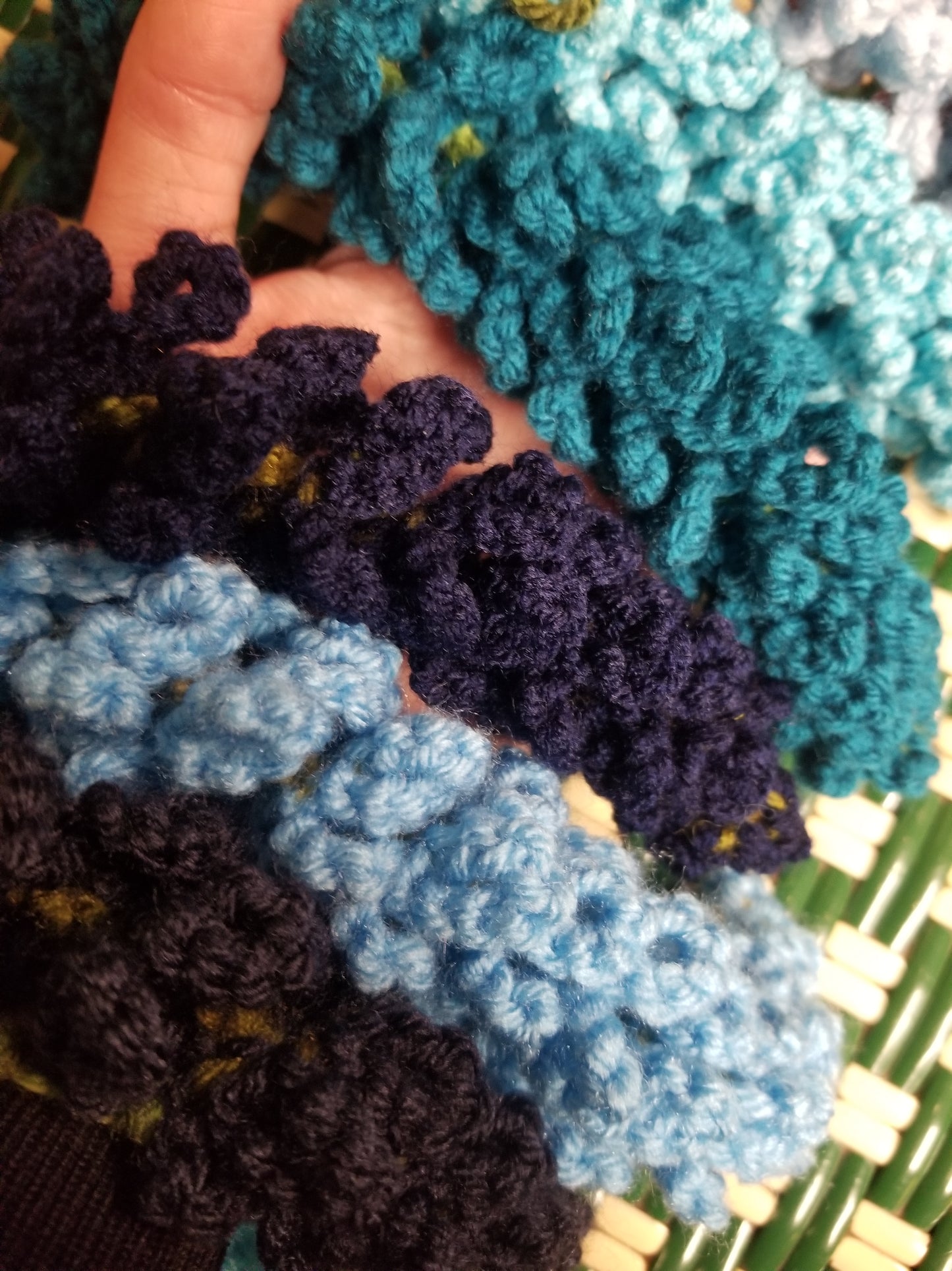 Crochet Wisteria Garland Horizontal