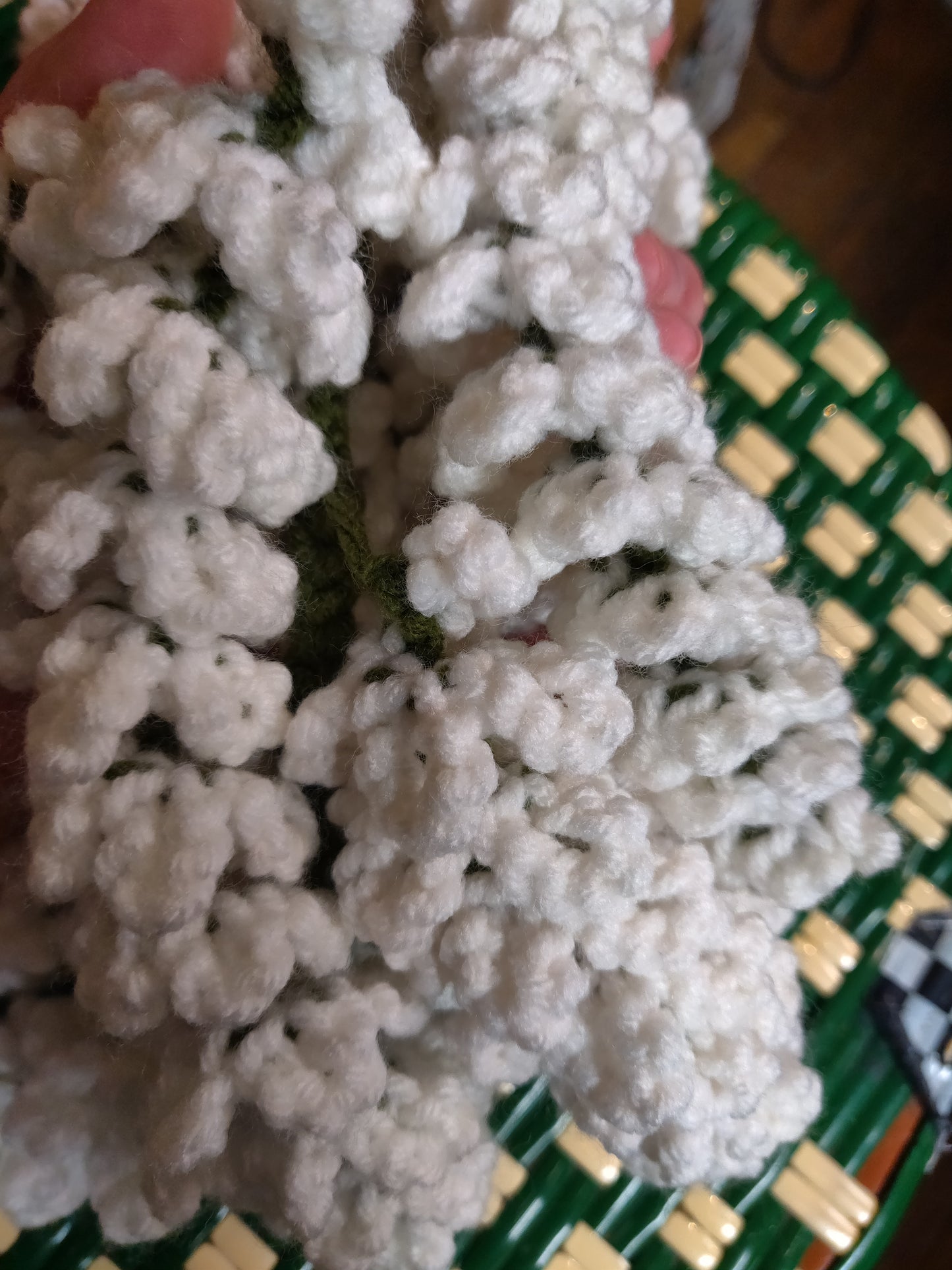 Crochet Wisteria Garland Horizontal