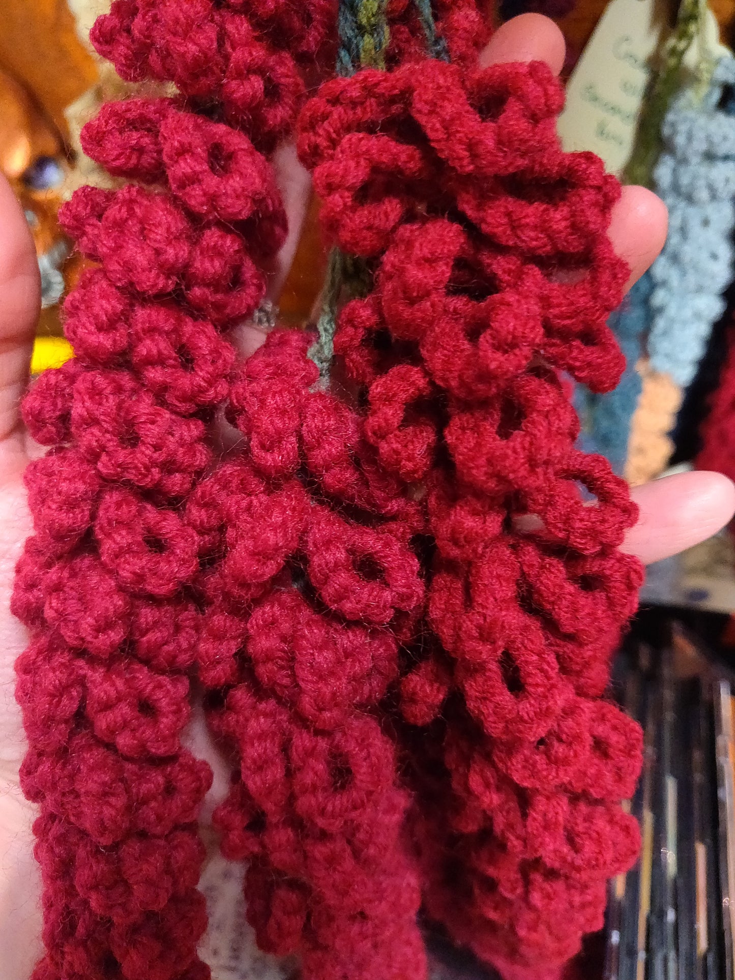 Crochet Wisteria Garland Vertical