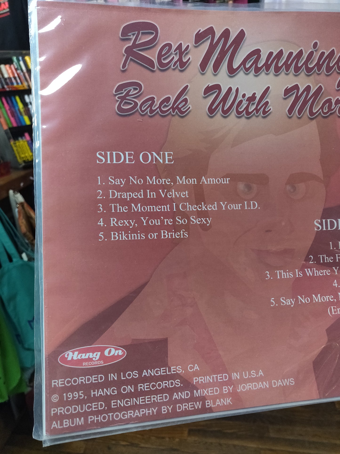 Rex Manning Fake Record Sleeve ~Limited Edition for Rex Manning Day 2026~