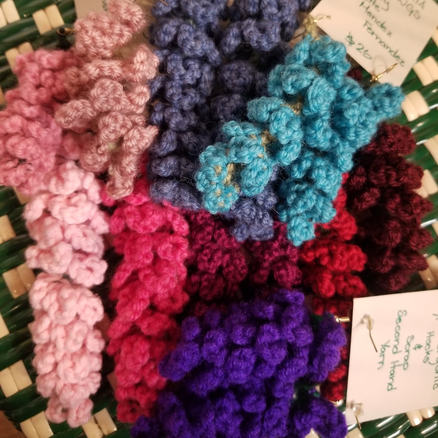 Crochet Wisteria Earrings