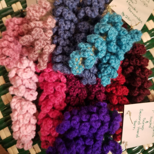 Crochet Wisteria Earrings
