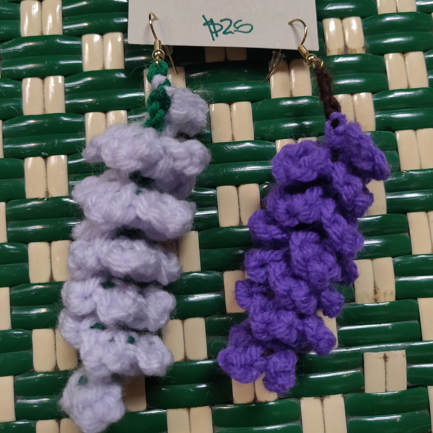 Crochet Wisteria Earrings