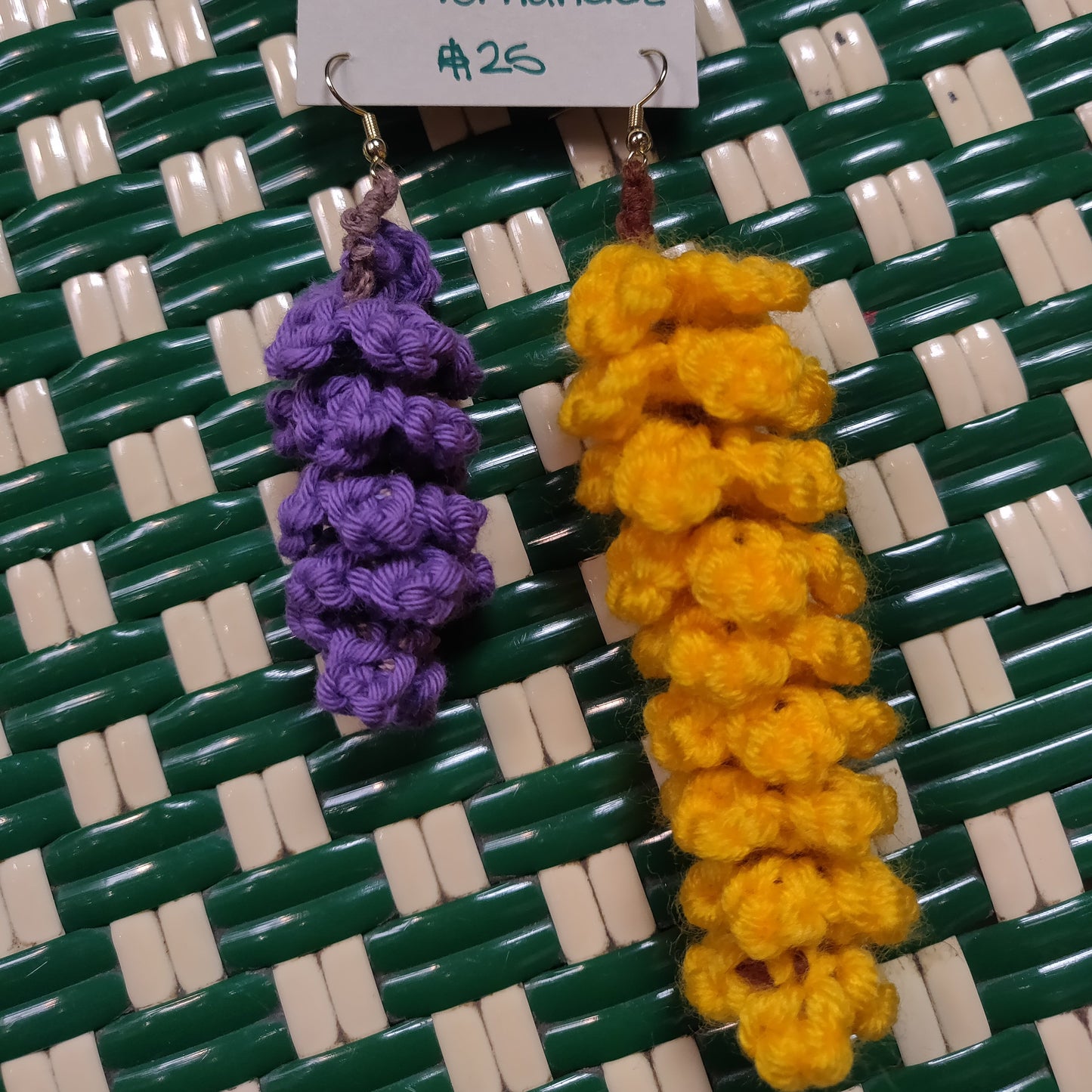 Crochet Wisteria Earrings