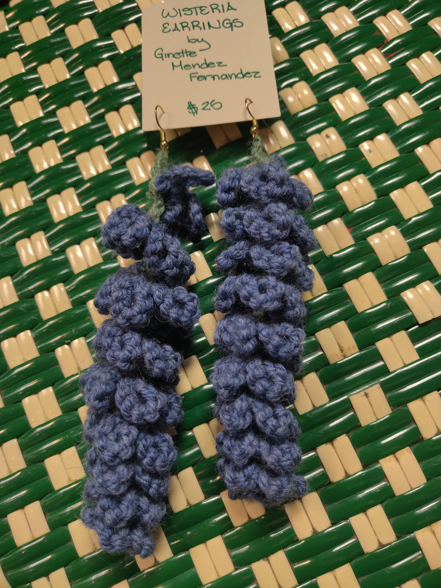 Crochet Wisteria Earrings