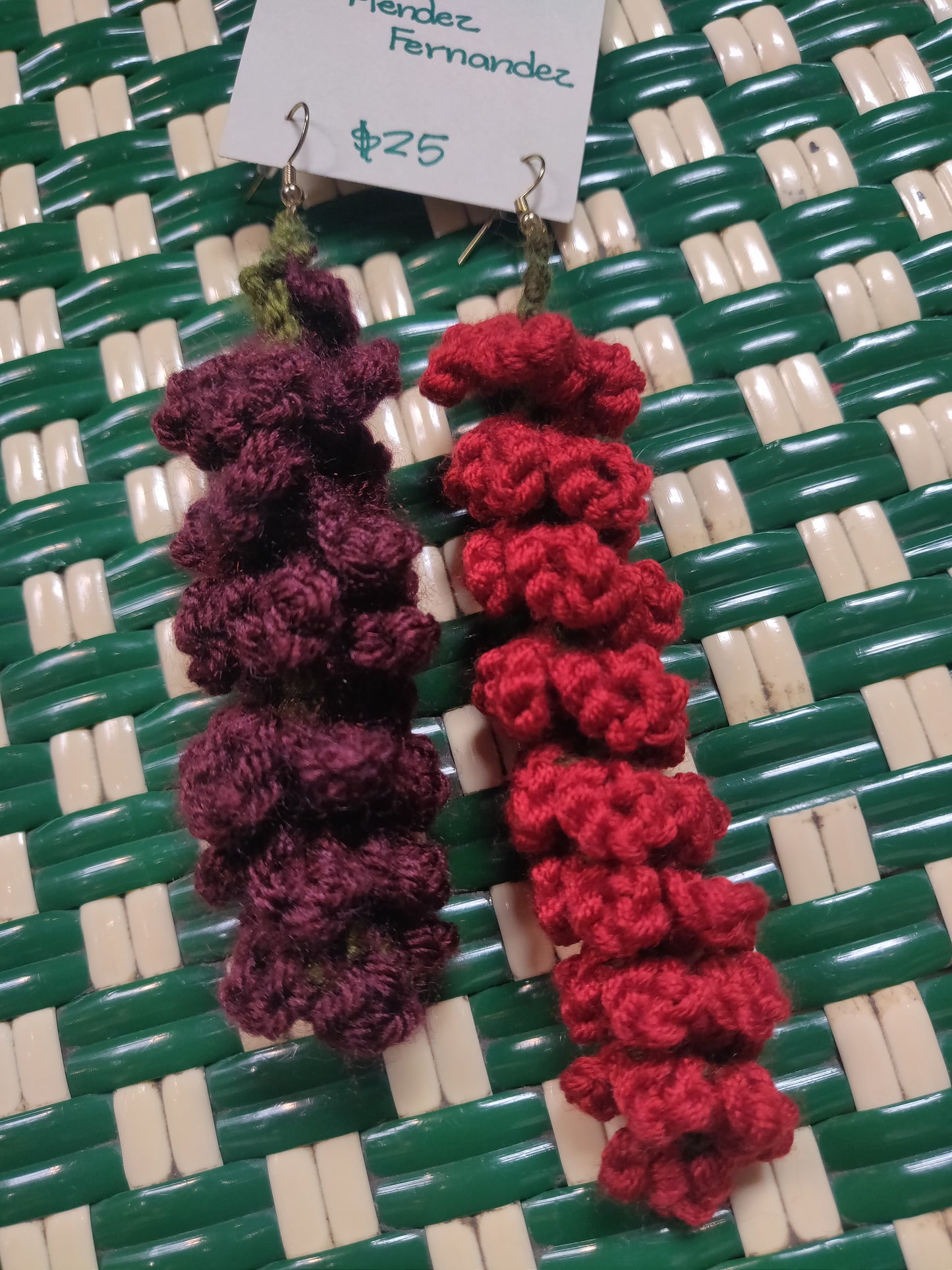 Crochet Wisteria Earrings