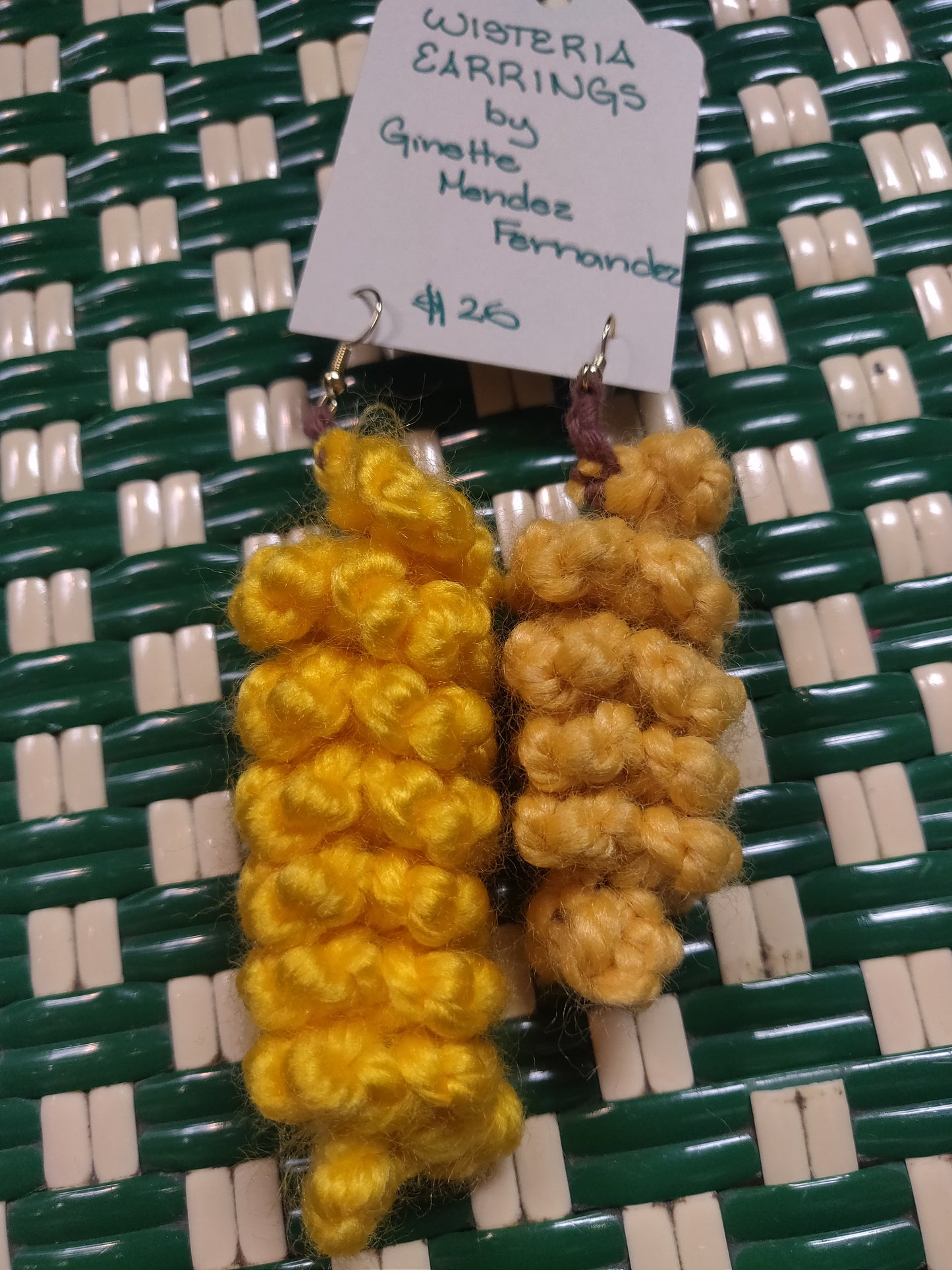 Crochet Wisteria Earrings
