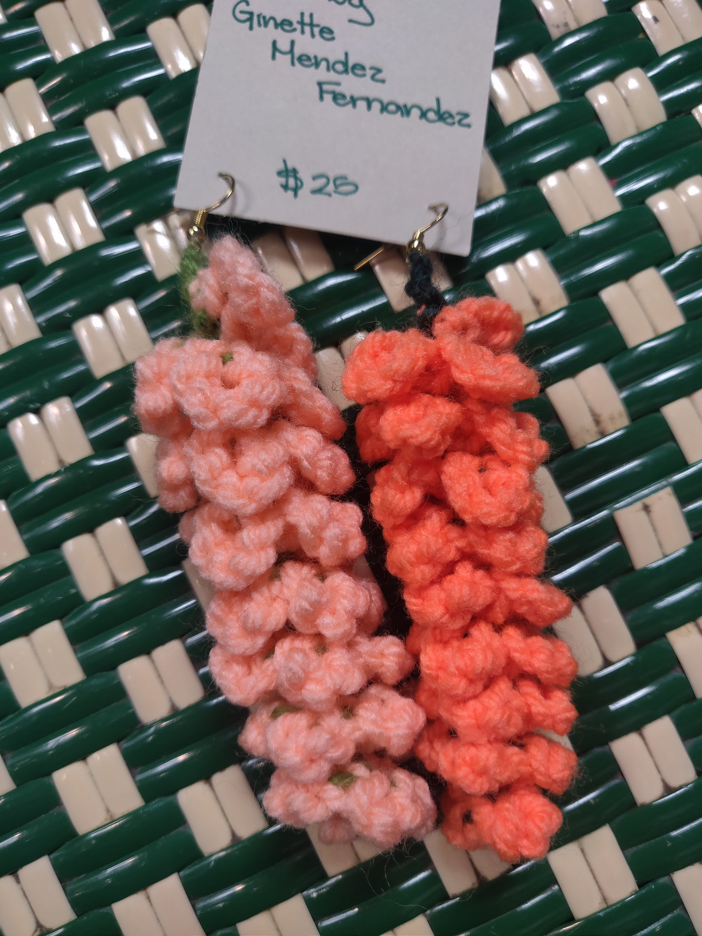 Crochet Wisteria Earrings