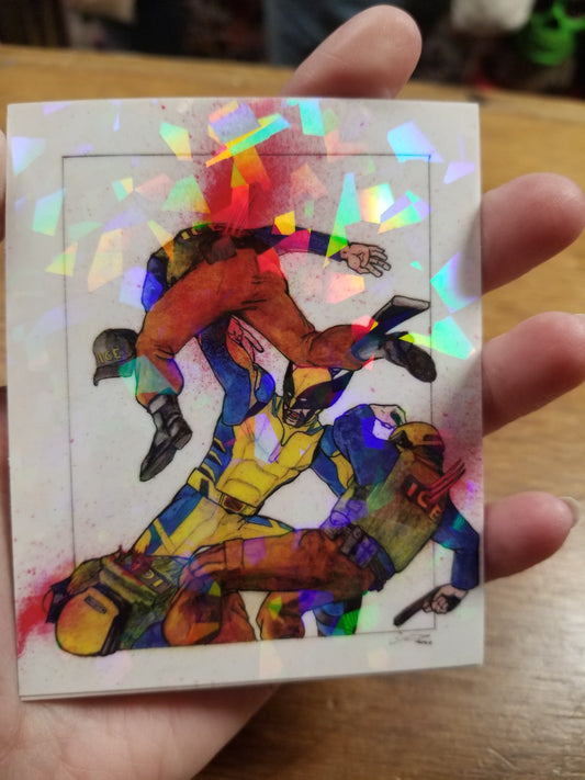 Chopped Ice STICKER by Christopher Walter Art