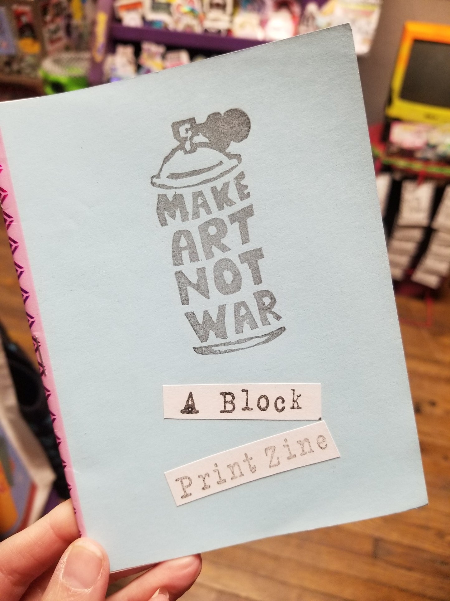 Make Art Not War: A Block Print ZINE by Riot NJ