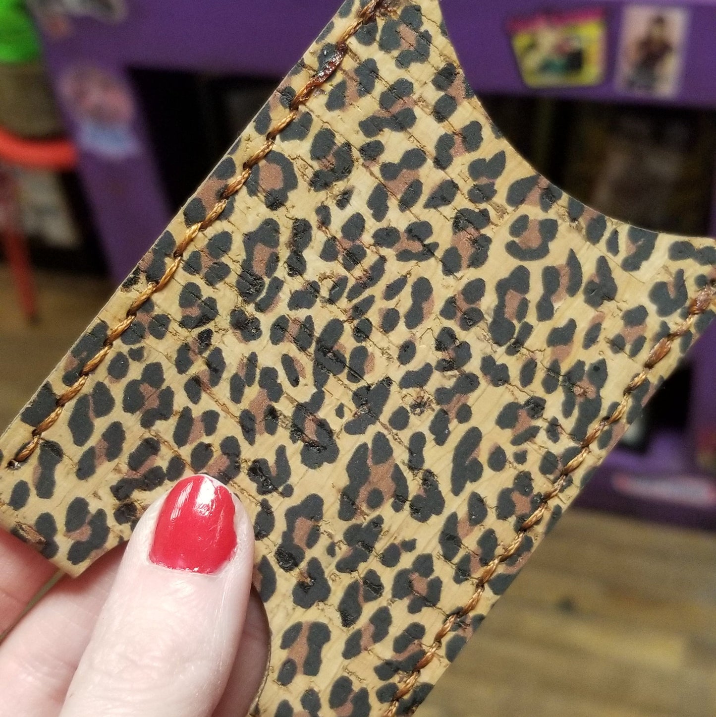 Leopard Print Magic Card Holder /  WALLET