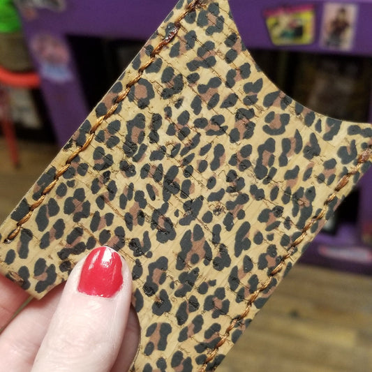 Leopard Print Magic Card Holder /  WALLET