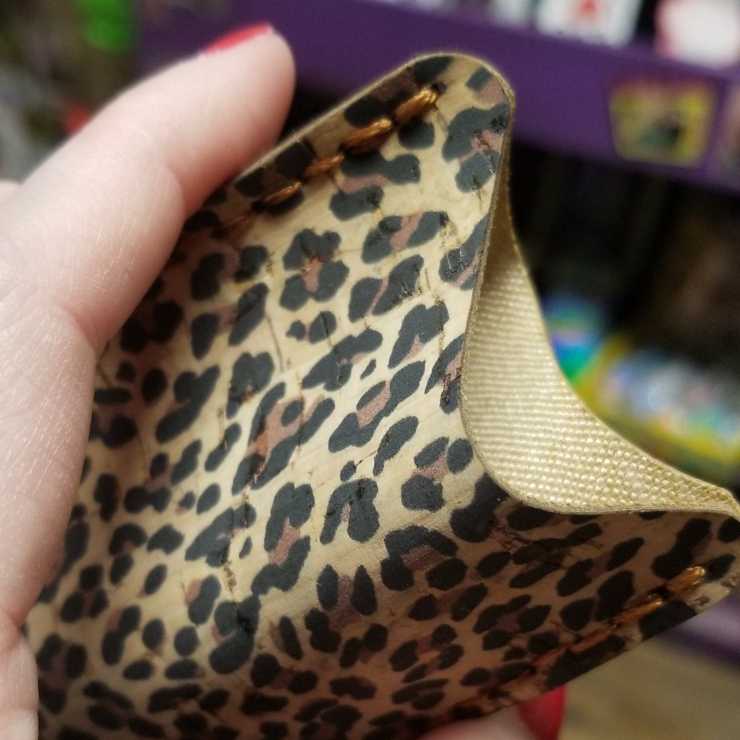 Leopard Print Magic Card Holder /  WALLET