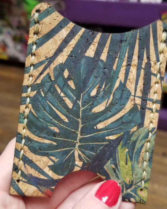 Palm Leaves Magic Card Holder /  WALLET