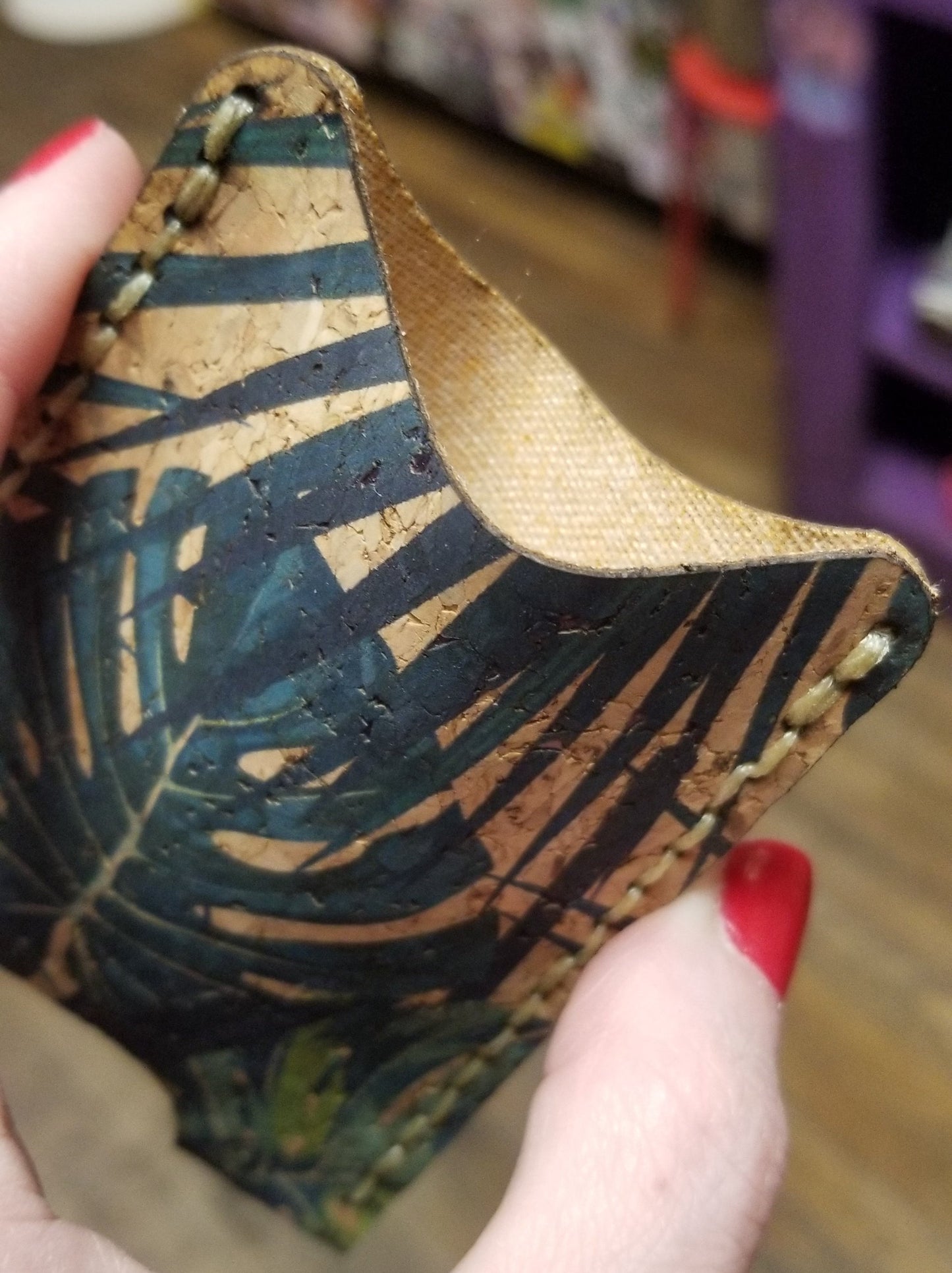 Palm Leaves Magic Card Holder /  WALLET