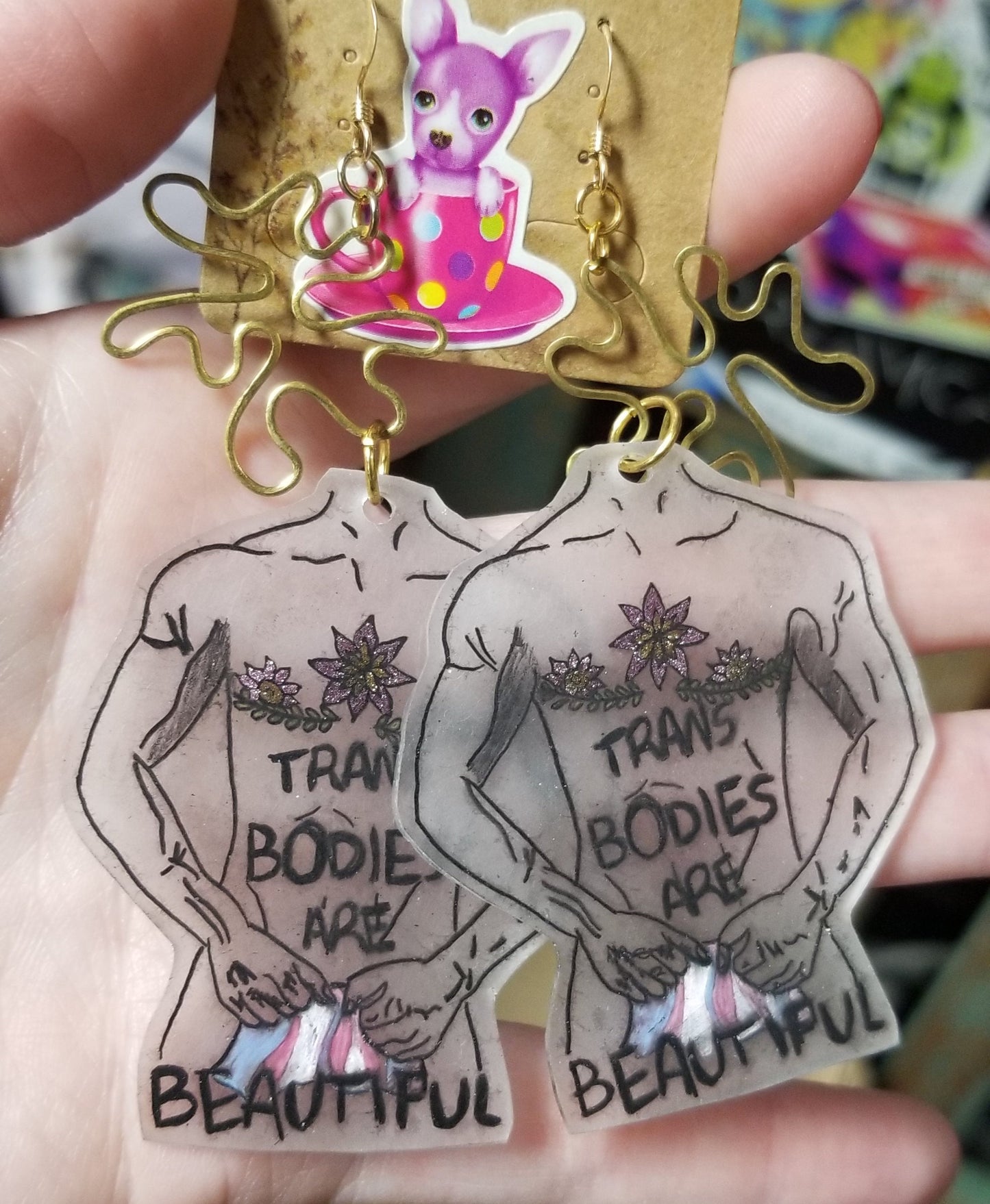 Trans Bodies Are Beautiful EARRINGS by ThEm's