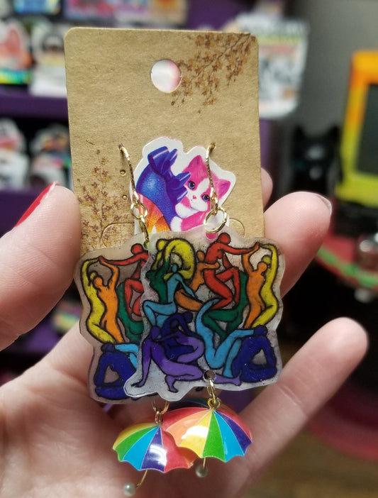 It's Raining Gays EARRINGS by ThEm's