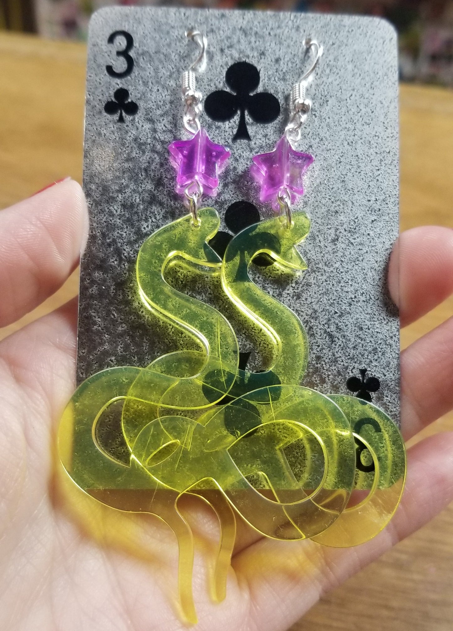 Snakes and Stars EARRINGS by Skullduggery Studio
