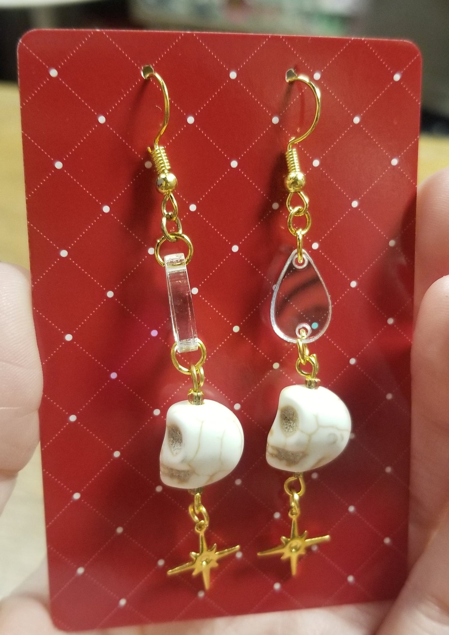 Tears & Skulls EARRINGS by Skullduggery Studio