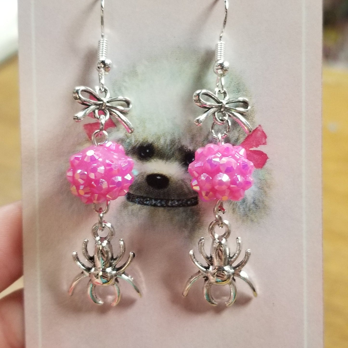Spiders & Bows EARRINGS by Skullduggery Studio
