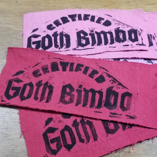 Certified Goth Bimbo PATCH by Skullduggery Studio