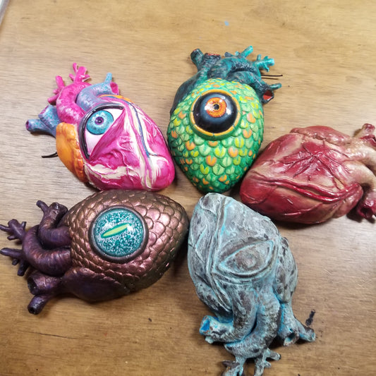 Hand Sculpted Anatomical Heart Wall Hanging