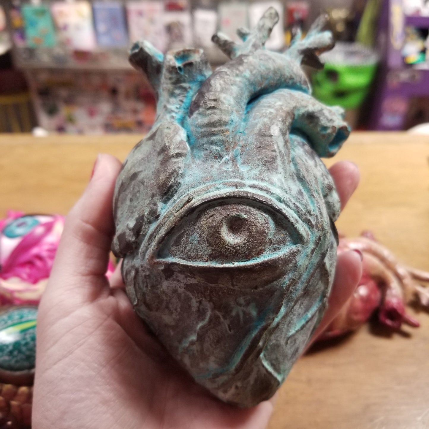 Hand Sculpted Anatomical Heart Wall Hanging