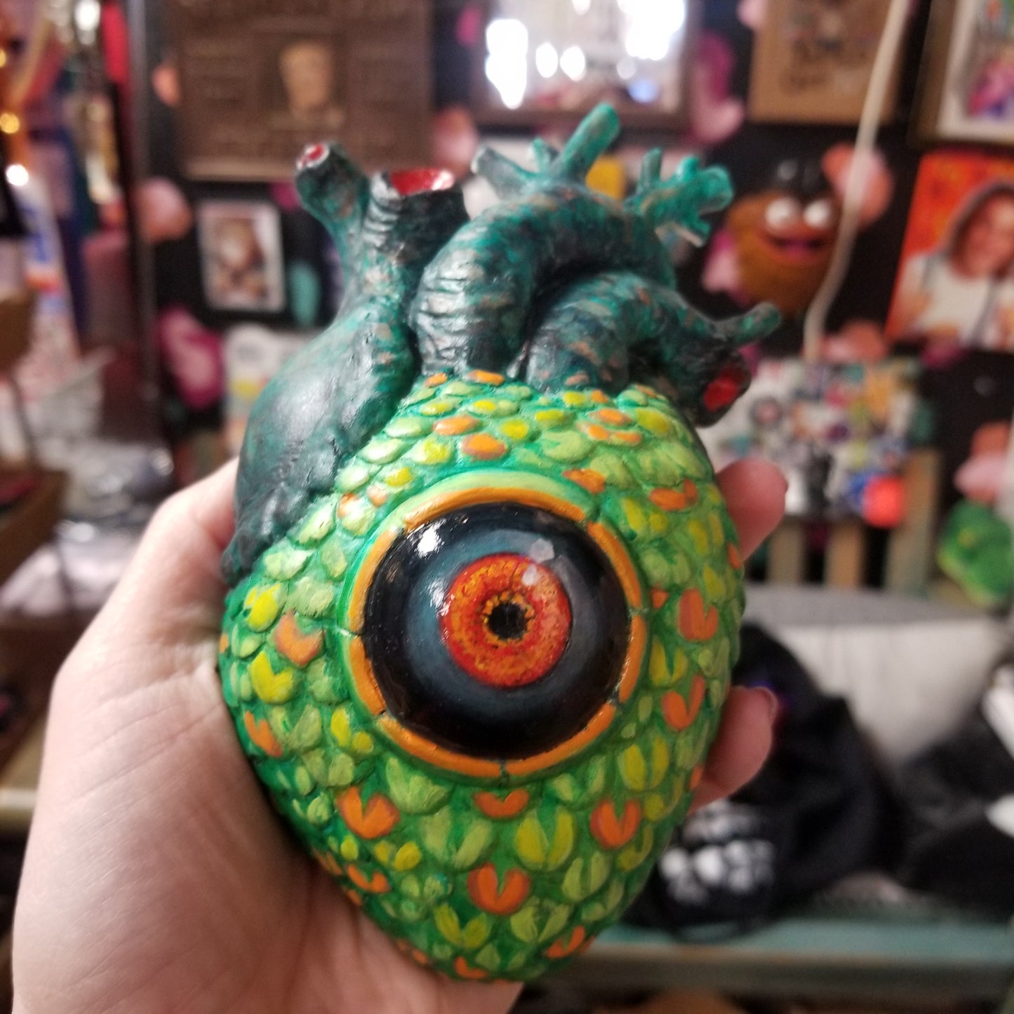 Hand Sculpted Anatomical Heart Wall Hanging