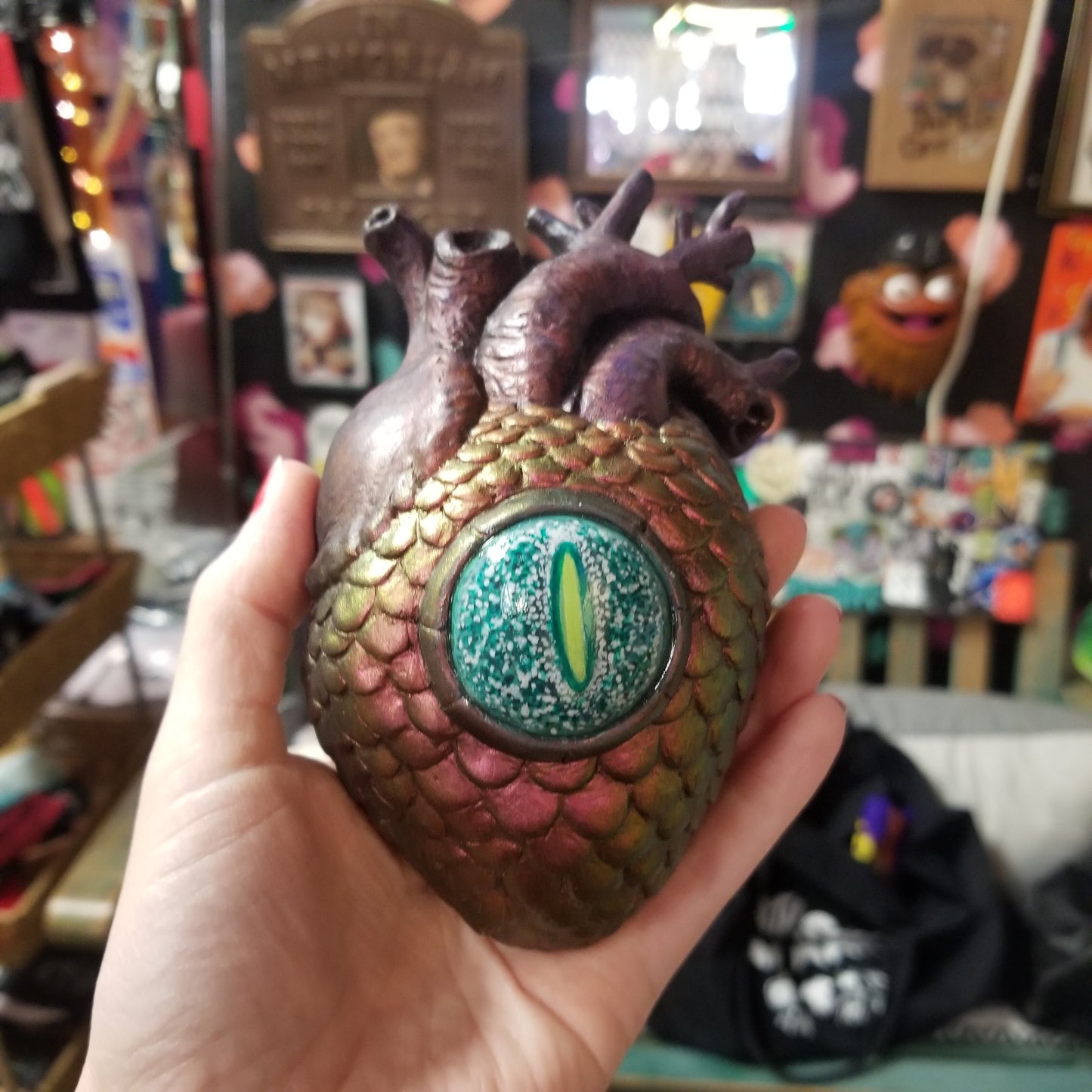 Hand Sculpted Anatomical Heart Wall Hanging