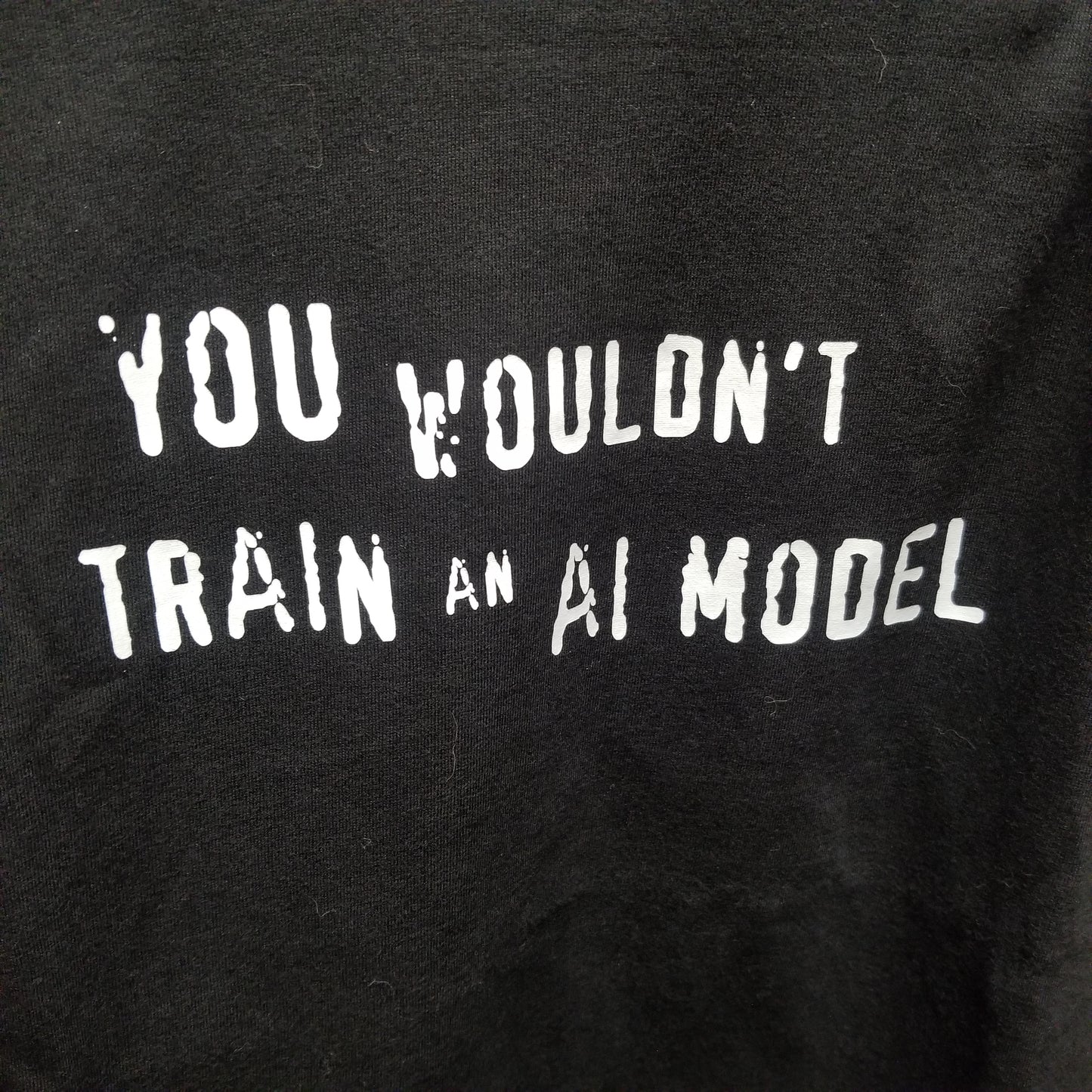 You Wouldn't Train An AI Model T-SHIRT