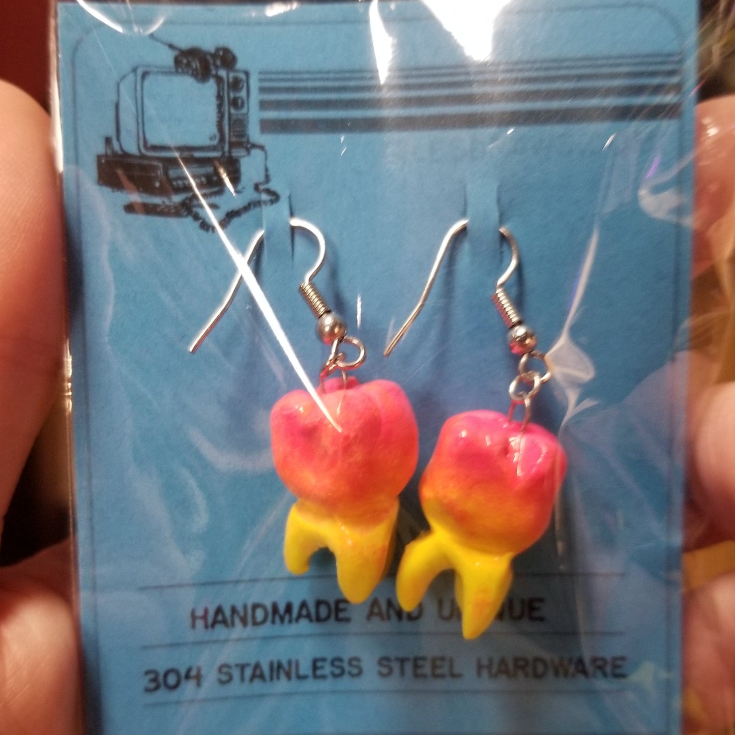 Tooth EARRINGS by Giles Crawford