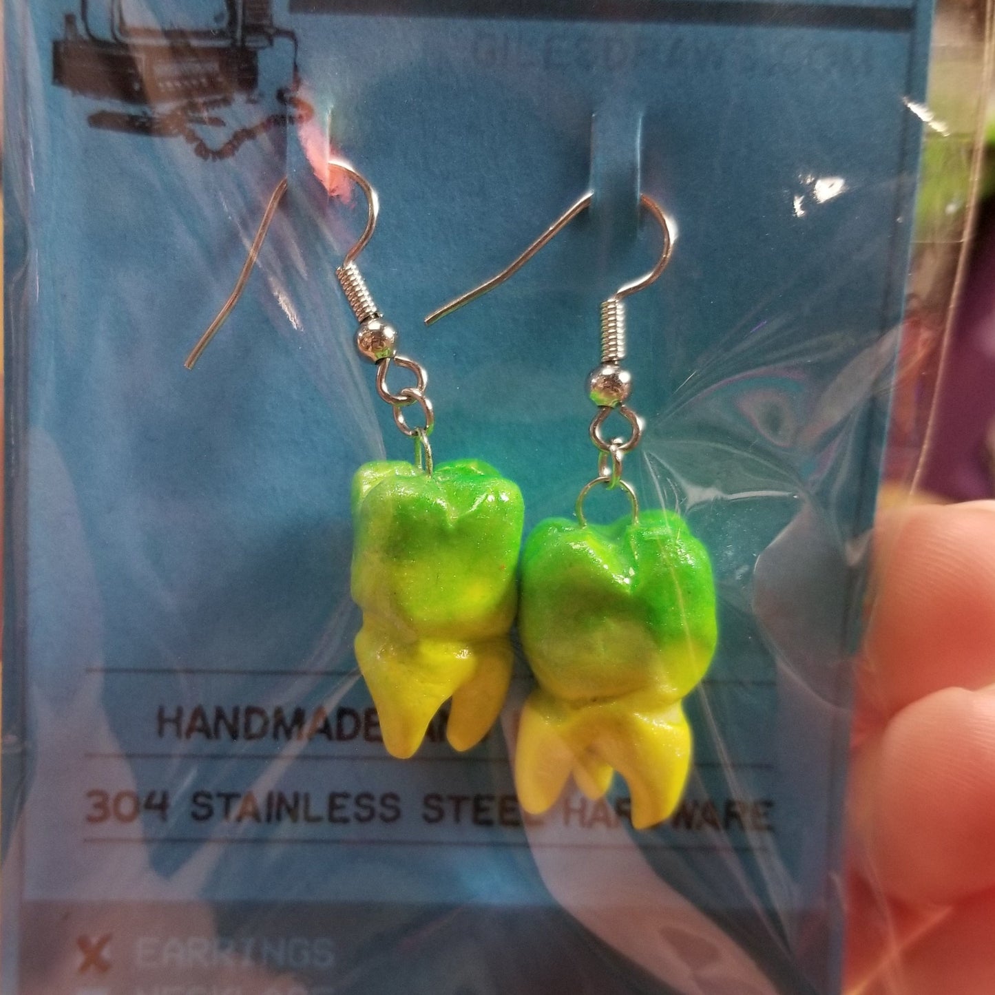 Tooth EARRINGS by Giles Crawford