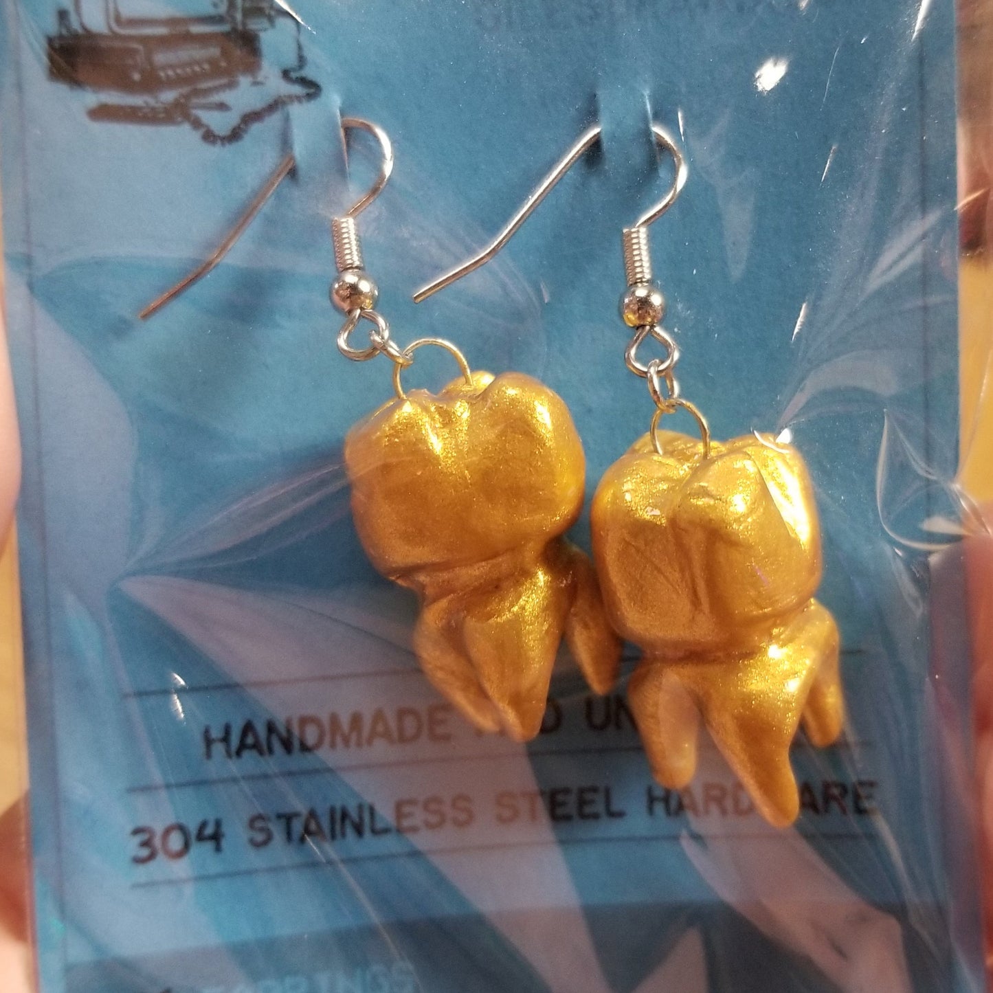 Tooth EARRINGS by Giles Crawford