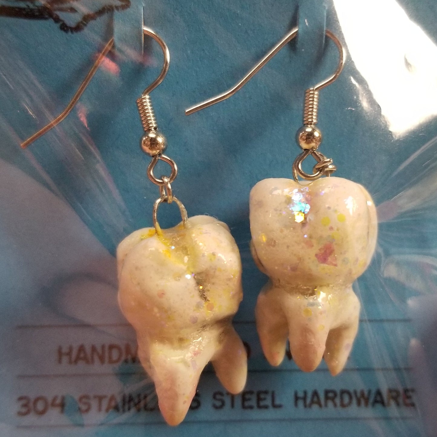 Tooth EARRINGS by Giles Crawford
