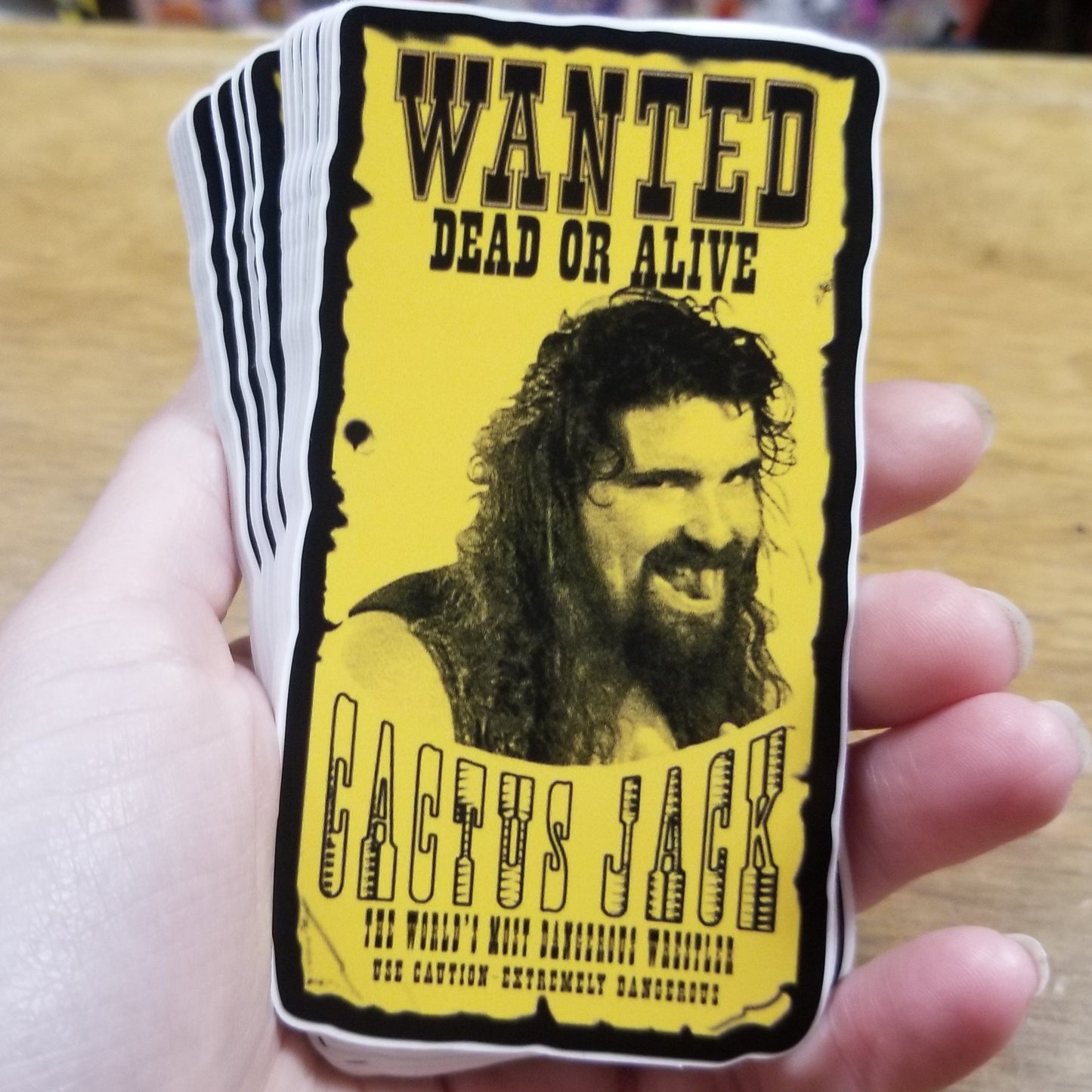 Wanted Dead Or Alive  STICKER