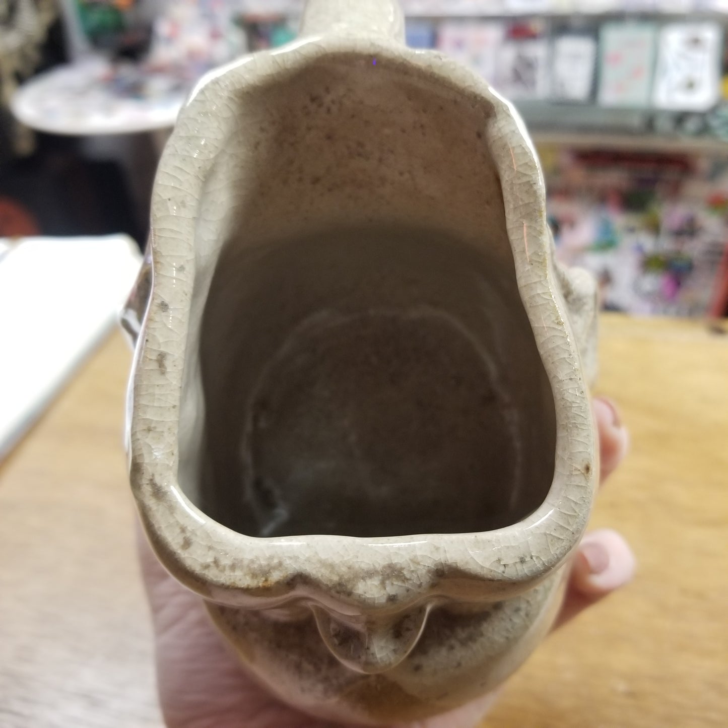 Tan w/ Brown Triangle on Forehead Ceramic Beeb Head MUG