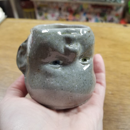 Glass Doll Eyes Beeb Head Ceramic VOTIVE HOLDER