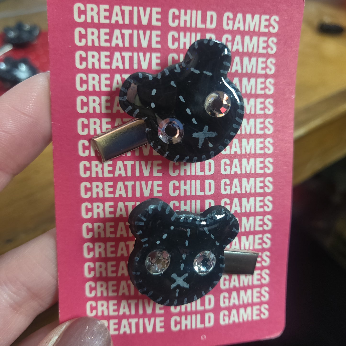 Bear HAIR PINS by Skullduggery Studio