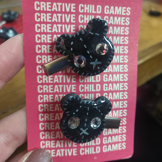 Bear HAIR PINS by Skullduggery Studio