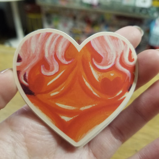 Heart Body STICKER by Obeillustration