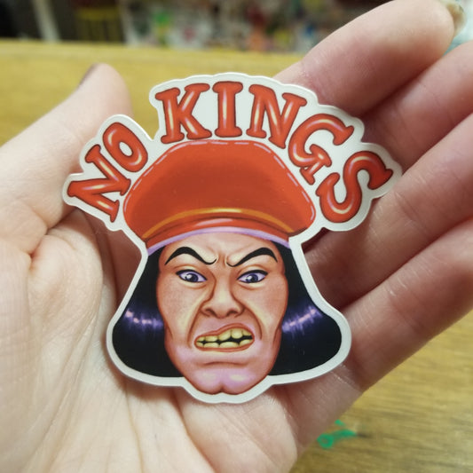 No Kings STICKER by Obeillustration
